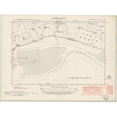 1945 Map of Dumfriesshire Sheet LXIII.SW, 1951 Print