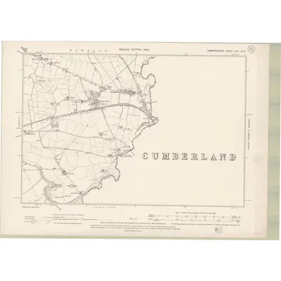 1898 Map of Dumfriesshire Sheet LXIV.NW, 1900 Print