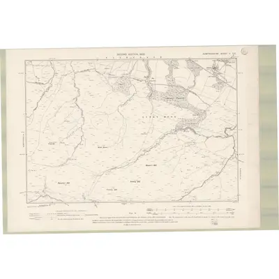1898 Map of Dumfriesshire Sheet V.SE, 1900 Print