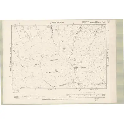 1898 Map of Dumfriesshire Sheet V.SW, 1900 Print
