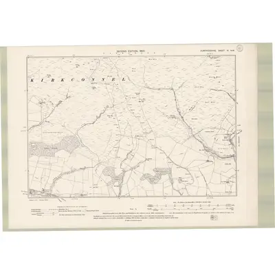 1898 Map of Dumfriesshire Sheet VI.NW, 1900 Print