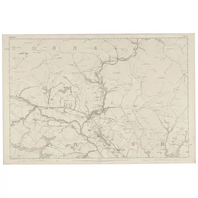 1856 Map of Dumfriesshire, Sheet VI, 1860 Print