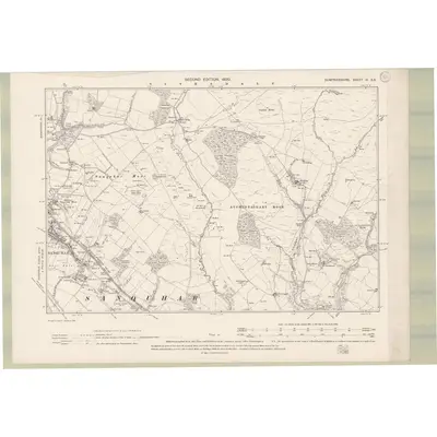 1898 Map of Dumfriesshire Sheet VI.SE, 1900 Print