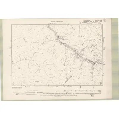1898 Map of Dumfriesshire Sheet VII.NW, 1900 Print