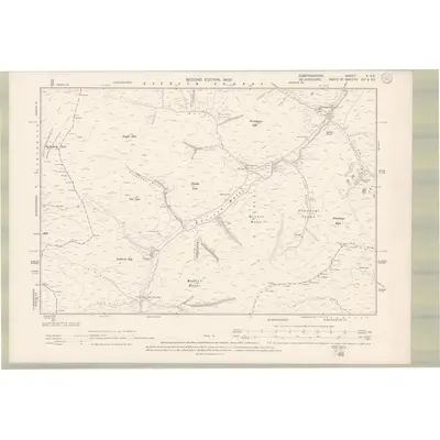 1898 Map of Dumfriesshire Sheet X.SE, 1900 Print