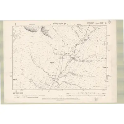 1898 Map of Dumfriesshire Sheet X.SW, 1900 Print