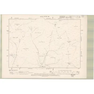 1898 Map of Dumfriesshire Sheet XI.SE & XVIII NE, 1900 Print