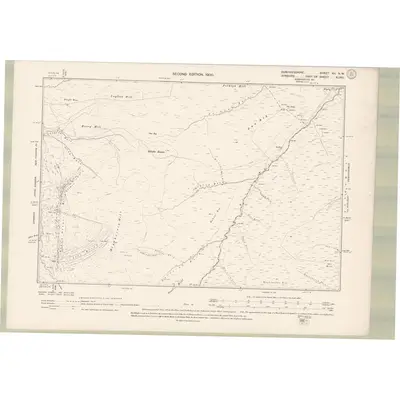1898 Map of Dumfriesshire Sheet XII.NW, 1900 Print