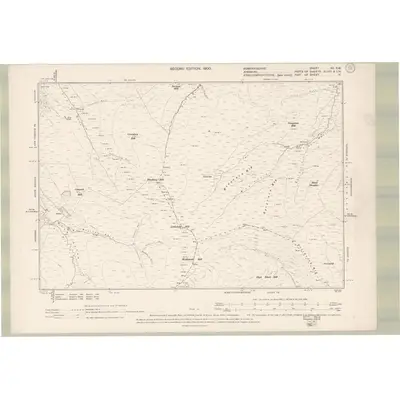 1898 Map of Dumfriesshire Sheet XII.SW, 1900 Print