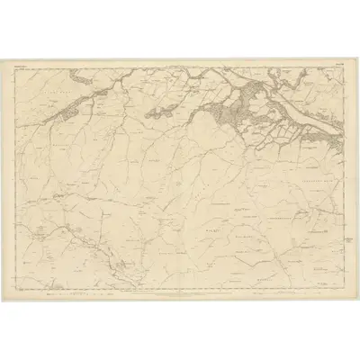 1856 Map of Dumfriesshire, Sheet XIII, 1860 Print