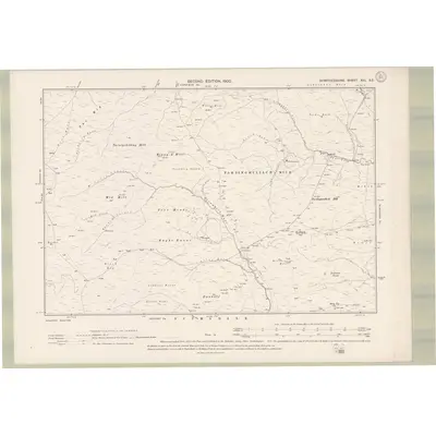 1898 Map of Dumfriesshire Sheet XIII.SE, 1900 Print