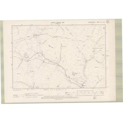 1898 Map of Dumfriesshire Sheet XIII.SW, 1900 Print
