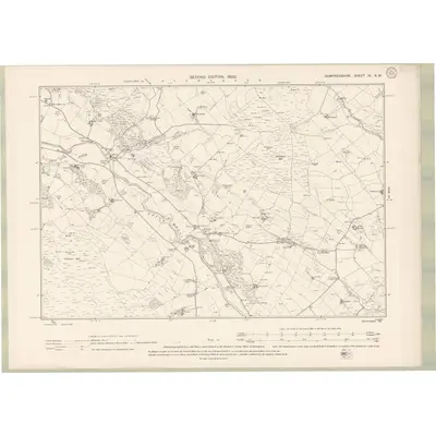 1898 Map of Dumfriesshire Sheet XL.NW, 1900 Print
