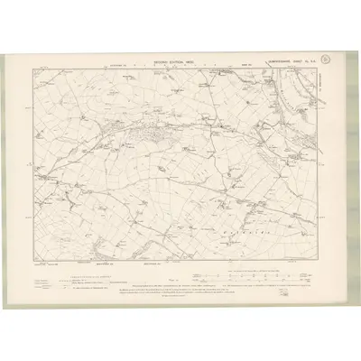 1898 Map of Dumfriesshire Sheet XL.SE, 1900 Print