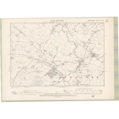 1898 Map of Dumfriesshire Sheet XL.SW, 1900 Print