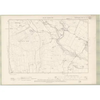 1899 Map of Dumfriesshire Sheet XLI.NE, 1900 Print