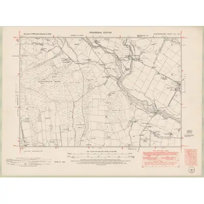 1948 Map of Dumfriesshire Sheet XLI.NE, 1952 Print