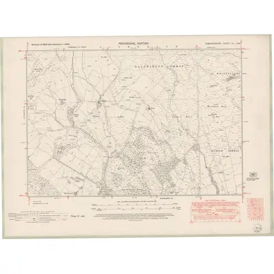 1948 Map of Dumfriesshire Sheet XLI.NW, 1952 Print