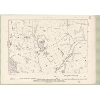 1899 Map of Dumfriesshire Sheet XLI.SE, 1900 Print