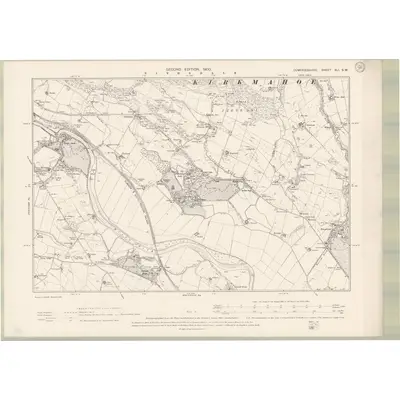 1899 Map of Dumfriesshire Sheet XLI.SW, 1900 Print
