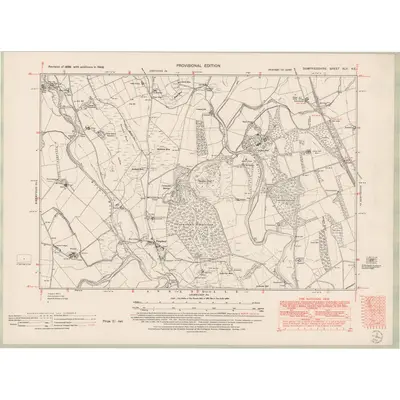 1948 Map of Dumfriesshire Sheet XLII.NE, 1952 Print