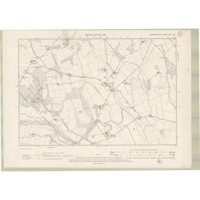 1898 Map of Dumfriesshire Sheet XLII.NW, 1900 Print