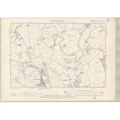 1898 Map of Dumfriesshire Sheet XLII.SE, 1900 Print
