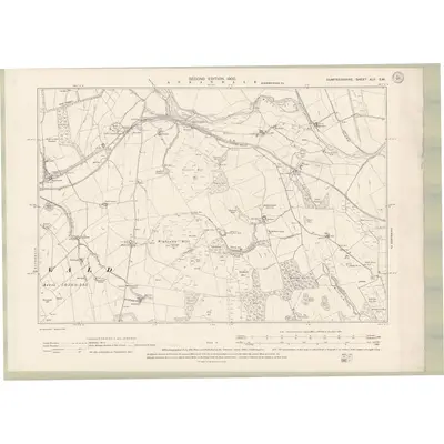 1898 Map of Dumfriesshire Sheet XLII.SW, 1900 Print
