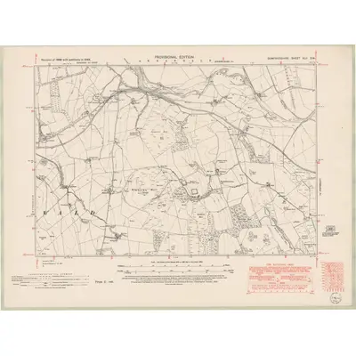 1948 Map of Dumfriesshire Sheet XLII.SW, 1952 Print