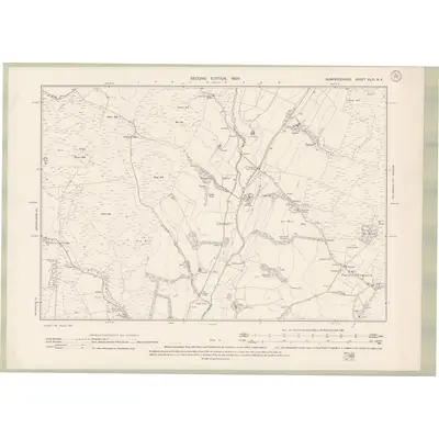 1898 Map of Dumfriesshire Sheet XLIII.NE, 1900 Print