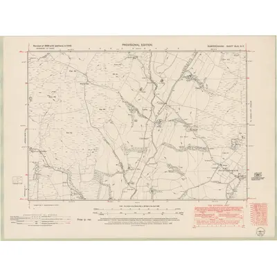 1948 Map of Dumfriesshire Sheet XLIII.NE, 1952 Print