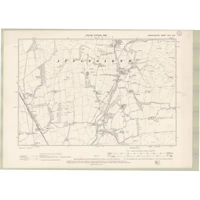 1898 Map of Dumfriesshire Sheet XLIII.NW, 1900 Print