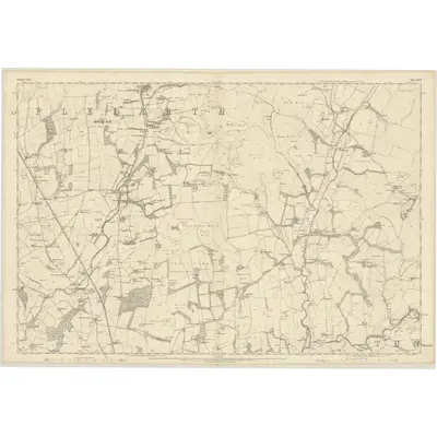 1858 Map of Dumfriesshire, Sheet XLIII, 1862 Print