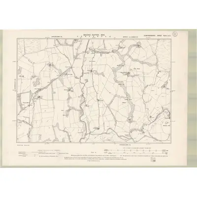 1898 Map of Dumfriesshire Sheet XLIII.SE, 1900 Print
