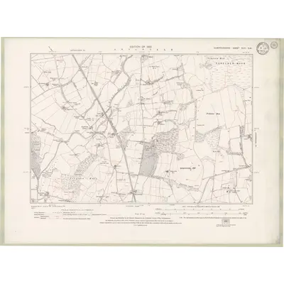 1930 Map of Dumfriesshire Sheet XLIII.SW, 1932 Print