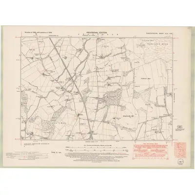 1948 Map of Dumfriesshire Sheet XLIII.SW, 1952 Print