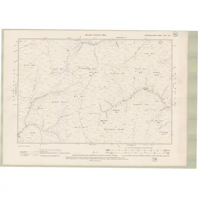 1898 Map of Dumfriesshire Sheet XLIV.NE, 1900 Print
