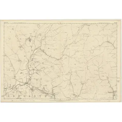 1857 Map of Dumfriesshire, Sheet XLIV, 1862 Print