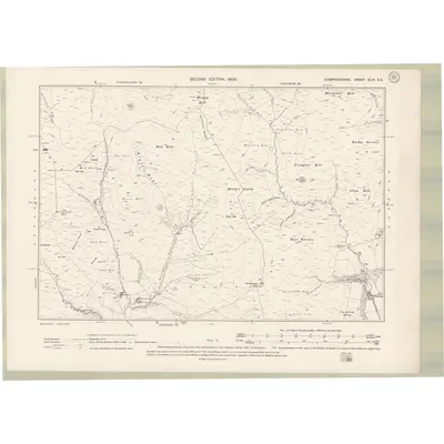 1898 Map of Dumfriesshire Sheet XLIV.SE, 1900 Print
