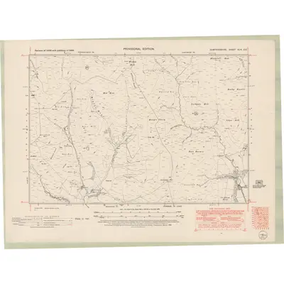 1948 Map of Dumfriesshire Sheet XLIV.SE, 1952 Print