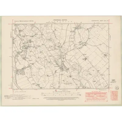 1948 Map of Dumfriesshire Sheet XLIX.NE, 1951 Print