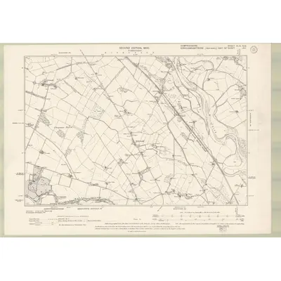 1899 Map of Dumfriesshire Sheet XLIX.NW, 1900 Print