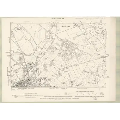 1899 Map of Dumfriesshire Sheet XLIX.SE, 1900 Print