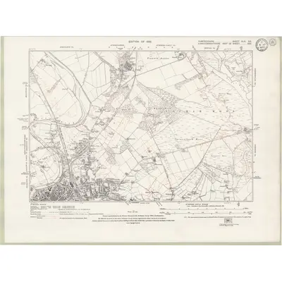 1929 Map of Dumfriesshire Sheet XLIX.SE, 1932 Print