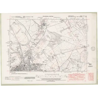 1938 Map of Dumfriesshire Sheet XLIX.SE, 1947 Print