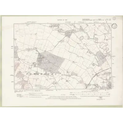 1929 Map of Dumfriesshire Sheet XLIX.SW, 1933 Print