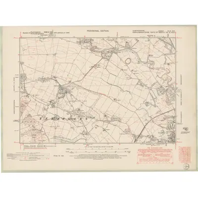 1946 Map of Dumfriesshire Sheet XLIX.SW, 1951 Print