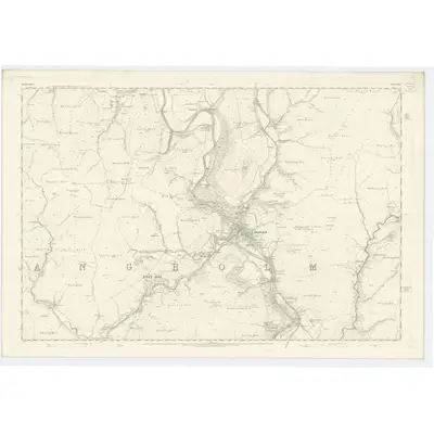 1857 Map of Dumfriesshire, Sheet XLV, 1862 Print