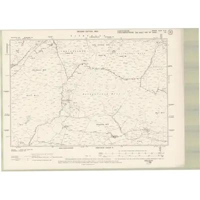 1898 Map of Dumfriesshire Sheet XLVII.NE, 1900 Print