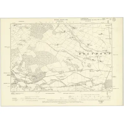 1898 Map of Dumfriesshire Sheet XLVIII.NE, 1900 Print